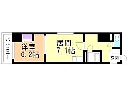 ノースランド菊水 1DKの間取図画像