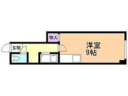 エクシードヴィラ24 ワンルームの間取図画像