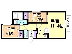 物件の間取り