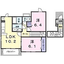 ブランシュール　I 203 ｜ 和歌山県和歌山市寺内412-1（賃貸アパート2LDK・2階・55.84㎡） その2