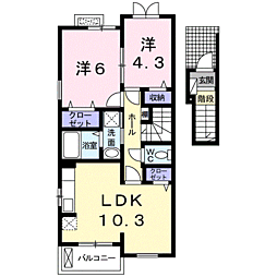 リノ小松原 II 2階/205