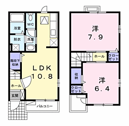 間取図画像 2LDK