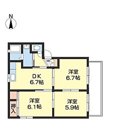 シャーメゾンくすの木 2階