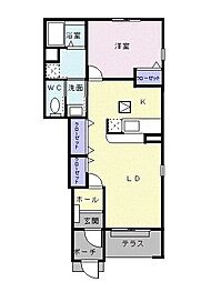 アウローラ神楽野2 1LDKの間取図画像