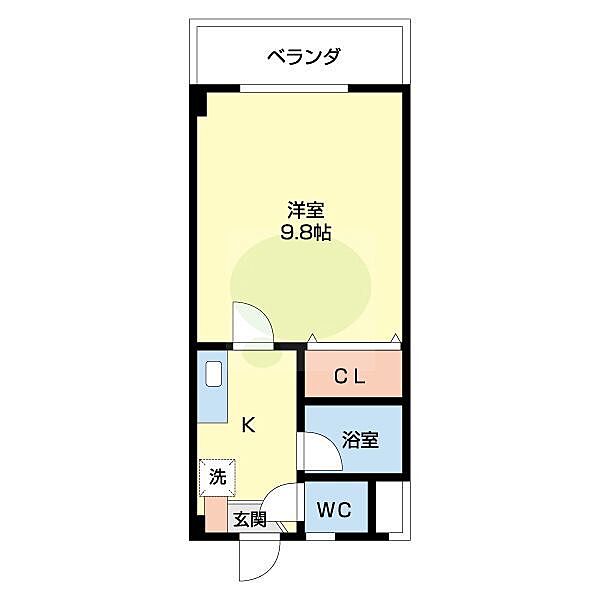 モスビル 205｜和歌山県海南市日方(賃貸マンション1K・2階・27.70㎡)の写真 その2