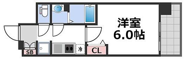 ララプレイス玉造パルク ｜大阪府大阪市東成区東小橋1丁目(賃貸マンション1K・7階・21.46㎡)の写真 その2