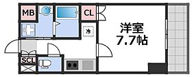 Siete　布施駅前  ｜ 大阪府東大阪市足代新町9-17（賃貸マンション1K・3階・25.20㎡） その2