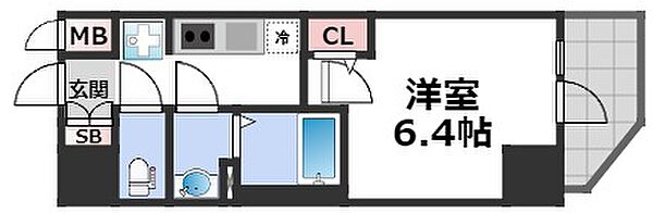 アドバンス大阪カーサ ｜大阪府大阪市大正区三軒家西3丁目(賃貸マンション1K・11階・22.80㎡)の写真 その2