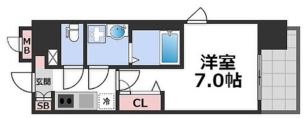 ファーストレジデンス玉造 ｜大阪府大阪市東成区東小橋1丁目(賃貸マンション1K・8階・23.54㎡)の写真 その2