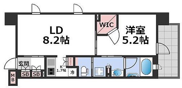 パークアクシス心斎橋 ｜大阪府大阪市中央区南船場2丁目(賃貸マンション1LDK・9階・38.88㎡)の写真 その2