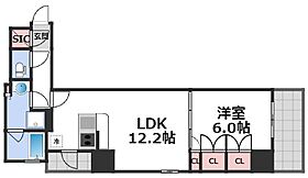 コンフォリア・リヴ心斎橋鰻谷Q 1402 ｜ 大阪府大阪市中央区東心斎橋1丁目9-20（賃貸マンション1LDK・14階・46.06㎡） その2