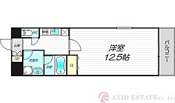 レフィーナカルム江坂 1Kの間取図画像