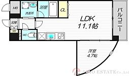 エル・セレーノ東三国 1LDKの間取図画像