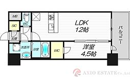 スプランディッド新大阪6 1LDKの間取図画像