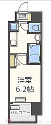 ララプレイス新大阪シエスタ 1Kの間取図画像