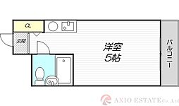ソシオリバーハイツ ワンルームの間取図画像