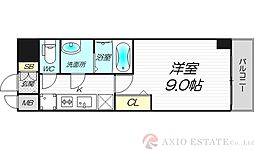 フェニックス新大阪 1Kの間取図画像