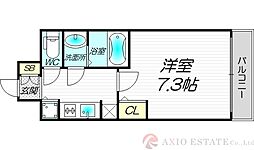 S-RESIDENCE新大阪駅前 1Kの間取図画像