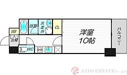 セレッソコート新大阪 1Kの間取図画像
