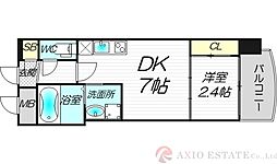 セレニテ西中島アリア弐番館 1DKの間取図画像
