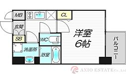 エスリード新大阪グランファースト 1Kの間取図画像