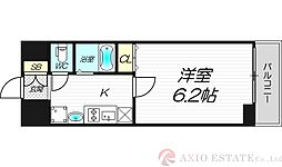 エステムコート新大阪6エキスプレイス 1Kの間取図画像