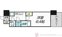 ADVANCE新大阪WESTGATE2 1Kの間取図画像