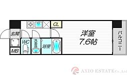 リッツ加島 1Kの間取図画像