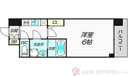 エスリードレジデンス大阪グランノース2 1Kの間取図画像