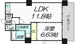 ノルデンタワー新大阪プレミアム 1LDKの間取図画像
