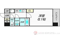 エスライズ新大阪フロント 1Kの間取図画像