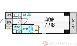 グランブルジュ ワンルームの間取図画像
