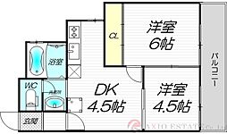 ビギンハイツ A棟 2階