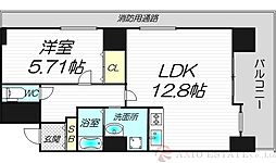 ノルデンタワー新大阪プレミアム 1LDKの間取図画像