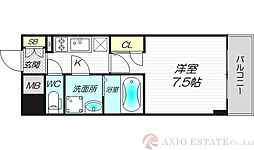 S-レジデンス江坂アレグリア 1Kの間取図画像