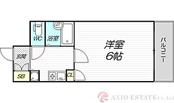 リーガル新大阪3 1Kの間取図画像