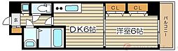 ノルデンタワー新大阪 1DKの間取図画像