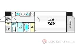 シャインビュー新大阪 1Kの間取図画像