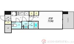 COMFORIALIV新大阪Q 1Kの間取図画像