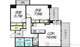 ユニティ北川口  ｜ 大阪府大阪市淀川区西中島1丁目11-23（賃貸マンション2LDK・11階・79.60㎡） その2