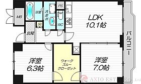 PARK HILLS新大阪Oasis  ｜ 大阪府大阪市淀川区西宮原1丁目4-23（賃貸マンション2LDK・7階・60.62㎡） その2