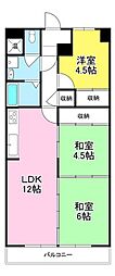 アーク南松本 3LDKの間取図画像