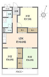 間取図画像 3LDK