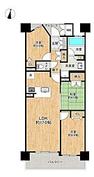 サンメゾン野並サウスヒルズアベニュー 3LDKの間取図画像