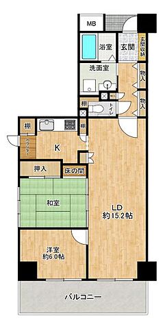 間取り ヴェルクレート日比野Ｂ棟 11階/-