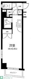 パークウェル世田谷若林 1Kの間取図画像
