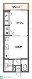 チェリーヒルズ 1DKの間取図画像