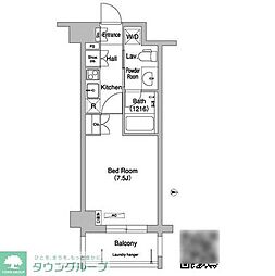 コンフォリア下北沢 1Kの間取図画像