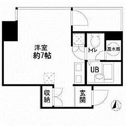 タワーズ10 ワンルームの間取図画像