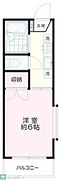 ロイヤルハイツ 1Kの間取図画像